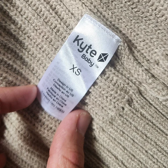 Kyte Baby Chunky Cardigan Sweater - Almond - Picture 3 of 3